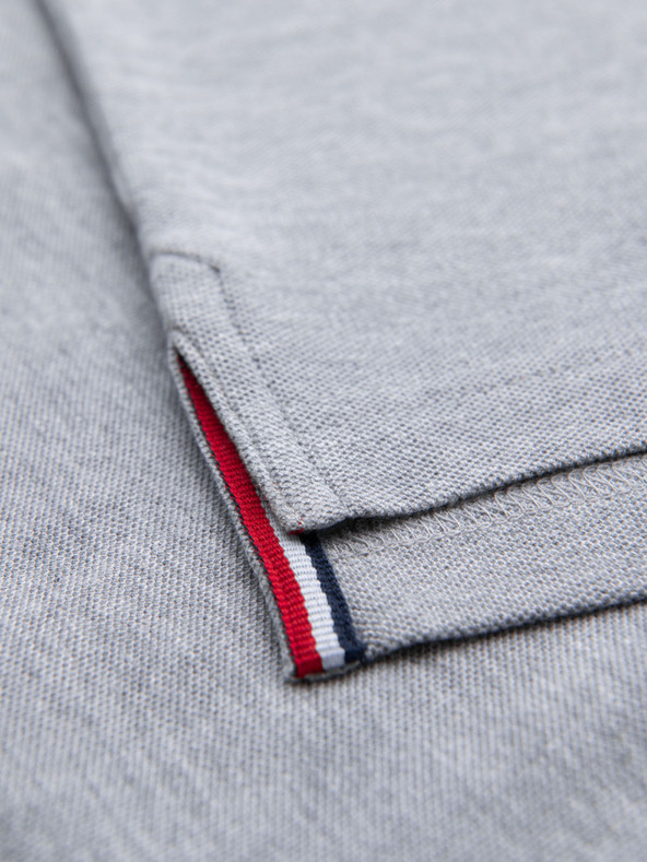 Ombre Clothing Šedé pánske polo tričko Ombre Clothing