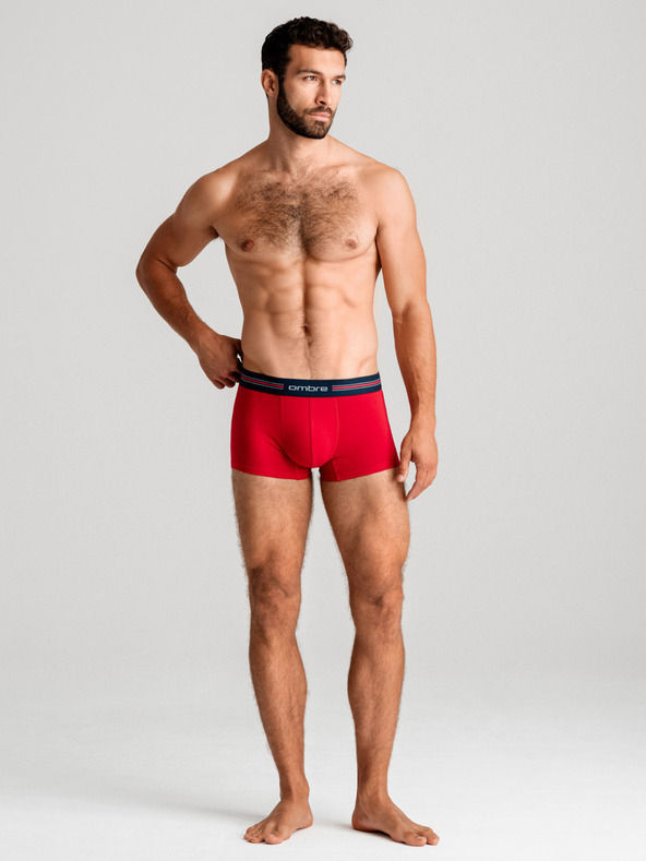 Ombre Clothing Klasické pánske boxerky s prúžkom a gumou Ombre Clothing