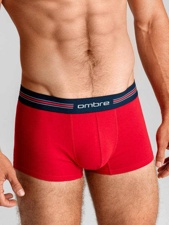 Ombre Clothing Klasické pánske boxerky s prúžkom a gumou Ombre Clothing