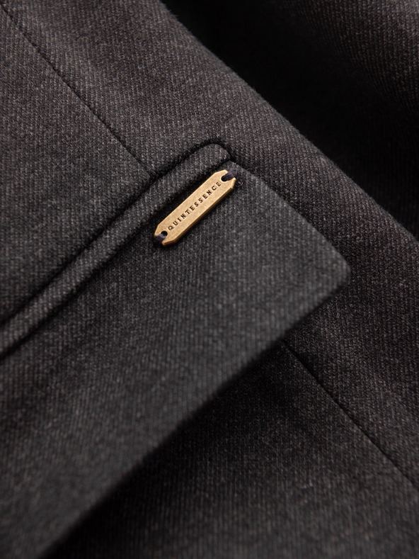 Ombre Clothing Ombre Clothing pánska hnedá bunda so stojačikom