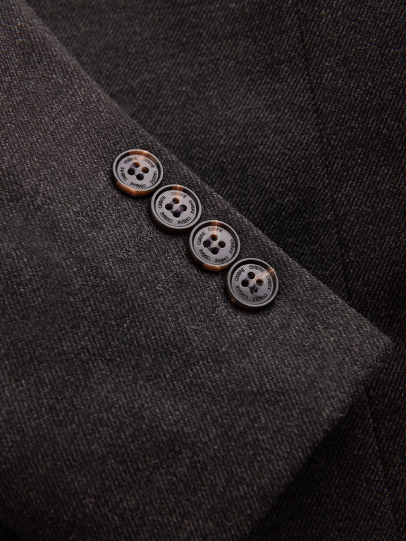 Ombre Clothing Ombre Clothing pánska hnedá bunda so stojačikom