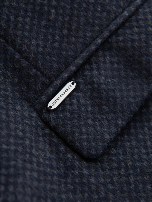 Ombre Clothing Pánsky vlnený kabát bez gombíkov Ombre Clothing V1 OM-COWC-0121