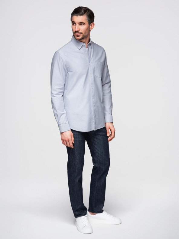 Ombre Clothing Pánska oxfordská košeľa Ombre Clothing V1 OM-SHOS-0173