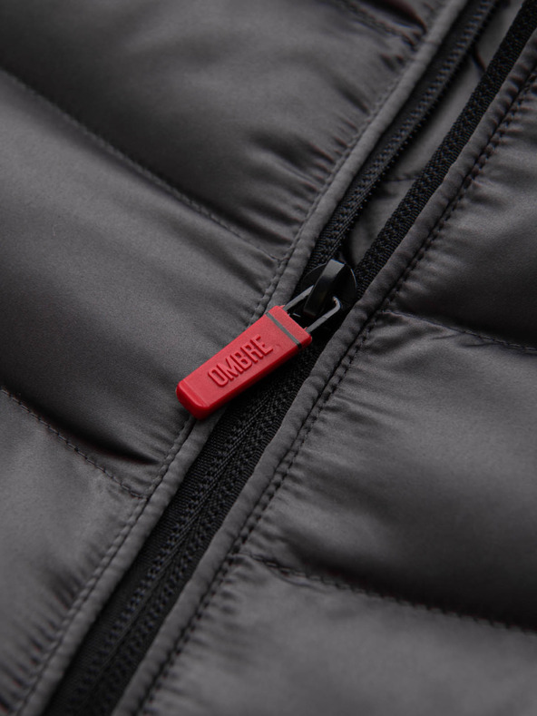 Ombre Clothing Ľahko zateplená pánska prešívaná bunda Ombre Clothing