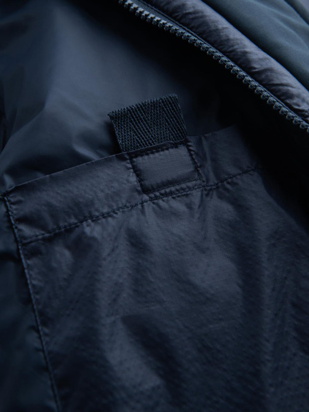 Ombre Clothing Pánska prešívaná dlhá bunda s veľkými vreckami Ombre Oblečenie