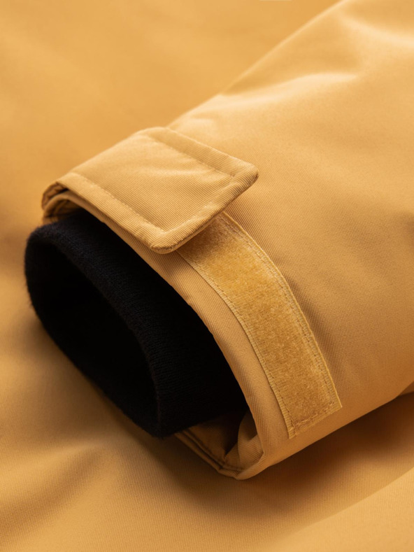 Ombre Clothing Pánska zateplená dlhá bunda Ombre Oblečenie