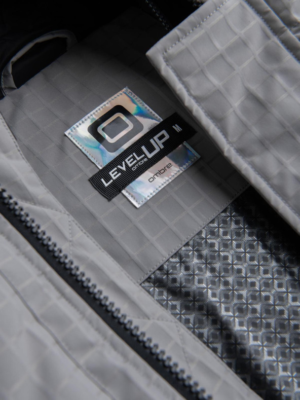 Ombre Clothing Pánska outdoorová dlhá bunda parka Ombre Clothing