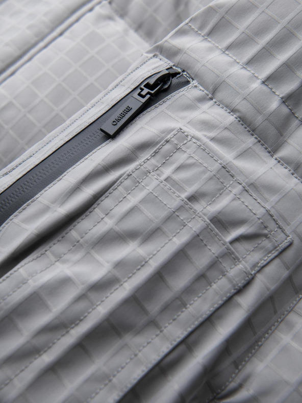 Ombre Clothing Pánska outdoorová dlhá bunda parka Ombre Clothing