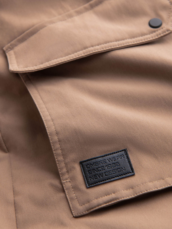 Ombre Clothing Pánska dlhá bunda parka Ombre Clothing