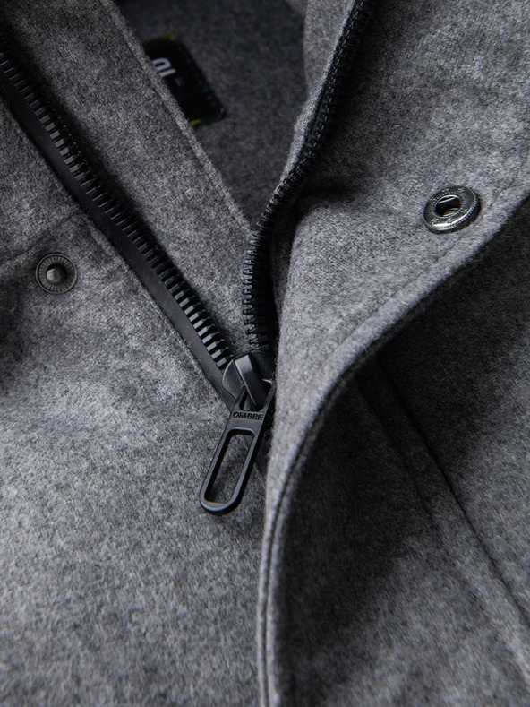 Ombre Clothing Pánska bunda s kapucňou Ombre Oblečenie