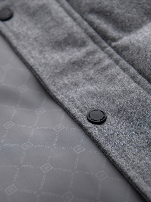 Ombre Clothing Pánska bunda s kapucňou Ombre Oblečenie