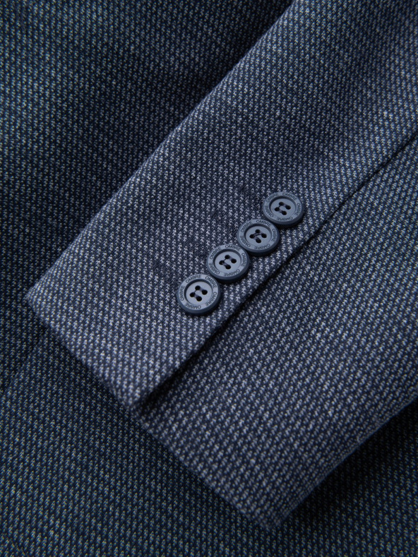 Ombre Clothing Pánska štruktúrovaná pletená priliehavá bunda Ombre Oblečenie