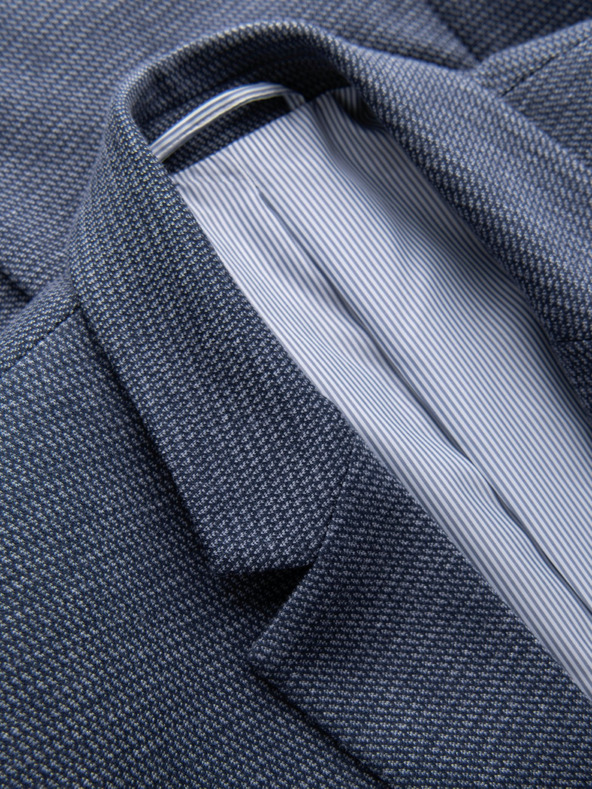 Ombre Clothing Pánska štruktúrovaná pletená priliehavá bunda Ombre Oblečenie