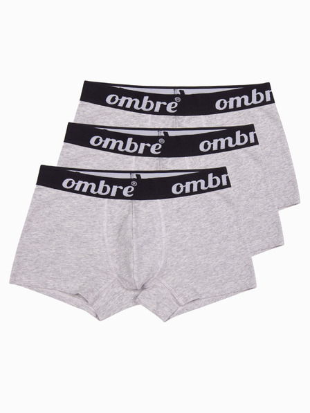 Ombre Clothing Šedé pánske boxerky - 3 balenia Ombre Clothing U159