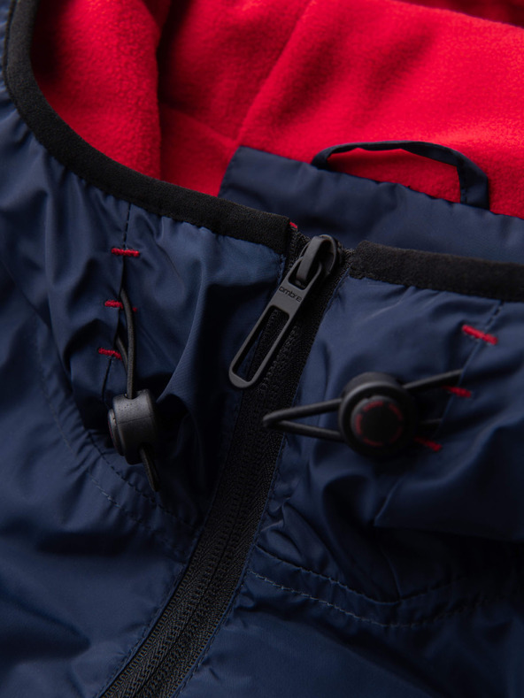 Ombre Clothing Červená a modrá pánska športová bunda od Ombre Clothing