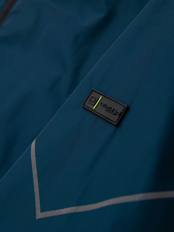 Ombre Clothing Zelená a petrolejová pánska športová bunda Ombre Clothing