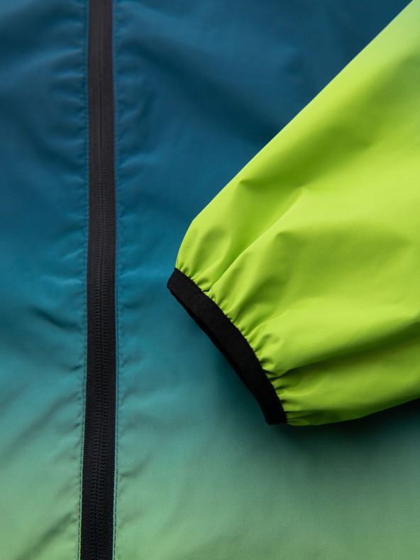 Ombre Clothing Zelená a petrolejová pánska športová bunda Ombre Clothing