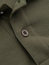 Ombre Clothing Zelená pánska základná polokošeľa Ombre Oblečenie