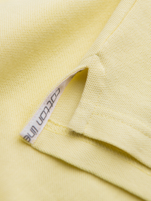 Ombre Clothing Žltá pánska základná polokošeľa Ombre Clothing