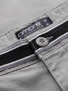 Ombre Clothing Svetlošedé pánske chino nohavice s ozdobným opaskom Ombre Clothing
