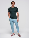 Ombre Clothing Modré pánske tepláky Ombre Clothing