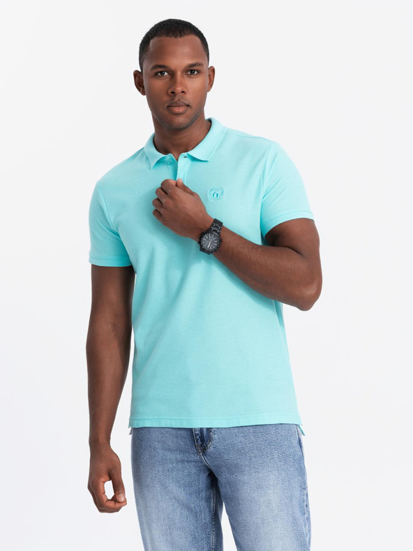 Ombre Clothing Mätové pánske základné polo tričko Ombre Clothing