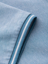 Ombre Clothing Svetlomodré pánske pruhované polo tričko Ombre Clothing