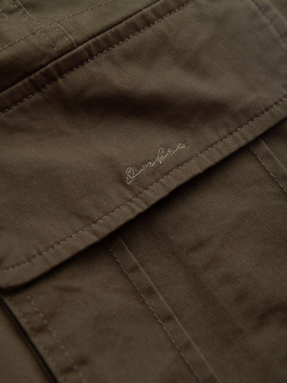 Ombre Clothing |Zelené pánske cargo šortky Ombre Clothing