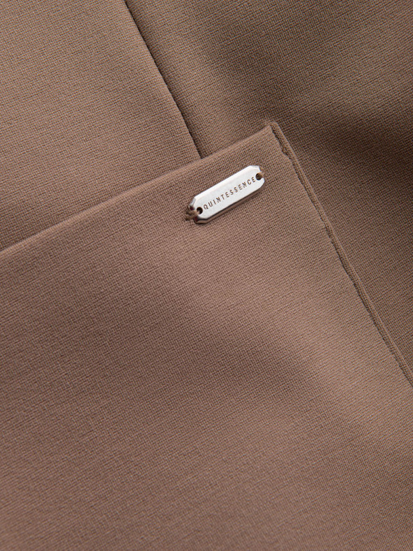 Ombre Clothing Béžové pánske sako s vreckami Ombre Clothing