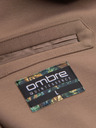 Ombre Clothing Béžové pánske sako s vreckami Ombre Clothing