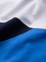Ombre Clothing Bielo-modré pánske bavlnené tričko Ombre Clothing