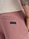 Ombre Clothing Ružové pánske základné teplákové šortky Ombre Clothing