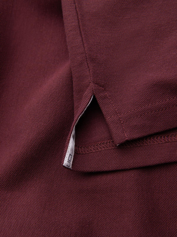 Ombre Clothing Vínová pánska základná polokošeľa Ombre Oblečenie