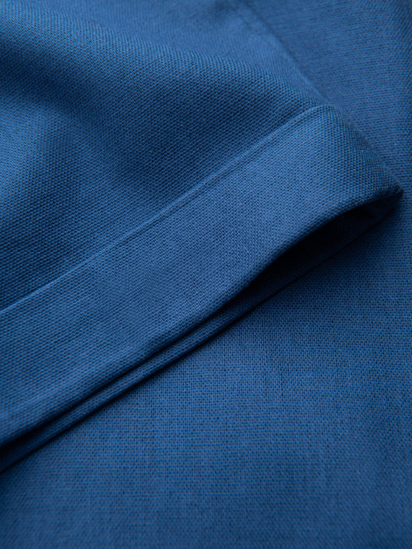 Ombre Clothing Modré pánske chino nohavice s plátnom Ombre Clothing