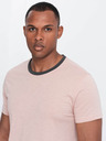 Ombre Clothing Ružové pánske tričko Ombre Oblečenie
