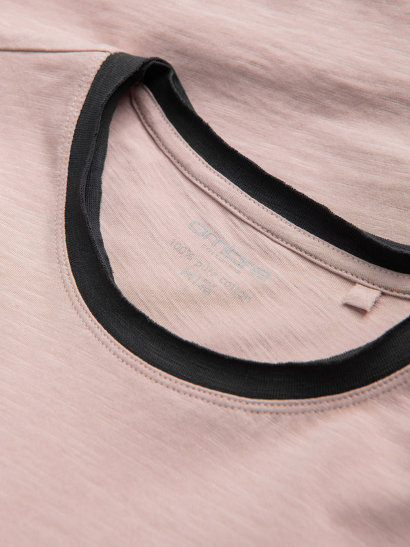 Ombre Clothing Ružové pánske tričko Ombre Oblečenie