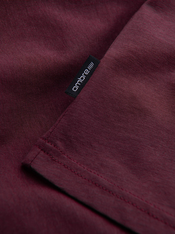 Ombre Clothing Pánske klasické bavlnené tričko BASIC Ombre Oblečenie