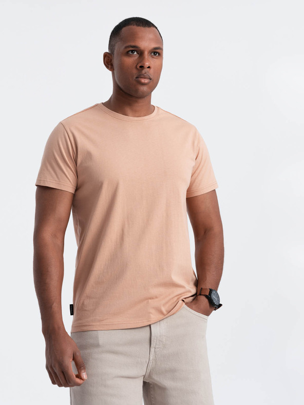 Ombre Clothing Pánske klasické bavlnené tričko BASIC Ombre Oblečenie