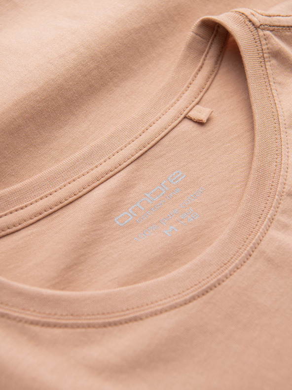 Ombre Clothing Pánske klasické bavlnené tričko BASIC Ombre Oblečenie