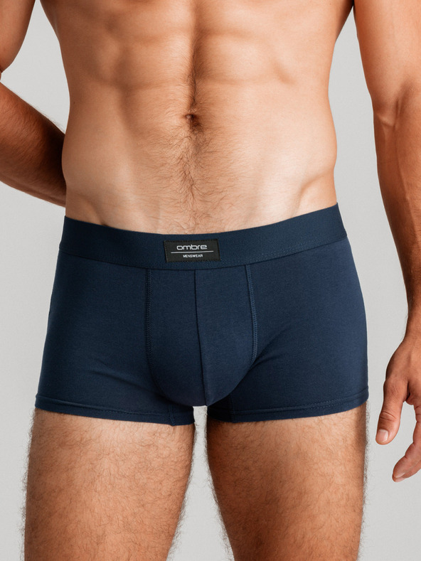 Ombre Clothing Pánske jednofarebné boxerky BASIC s elastanom Ombre Clothing