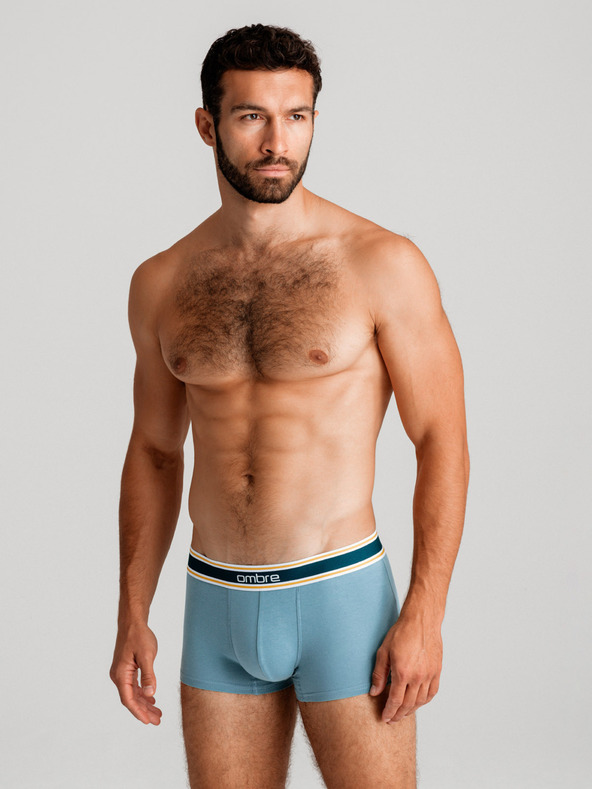 Ombre Clothing Klasické pánske boxerky s ozdobnou gumou v páse Ombre Clothing