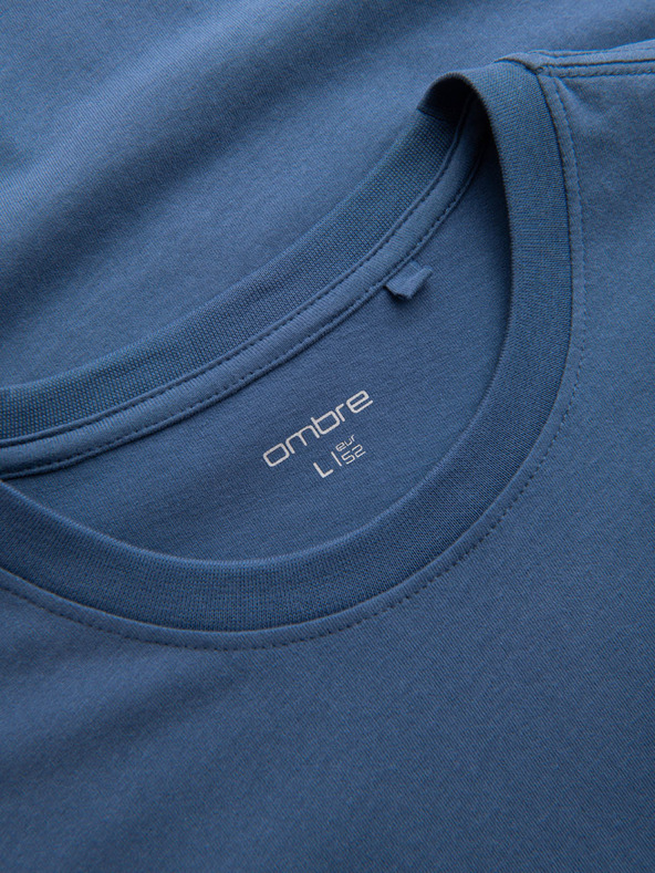 Ombre Clothing Pánske bavlnené tričko s potlačou Ombre Pocket Ombre Streetstyle Ombre oblečenie