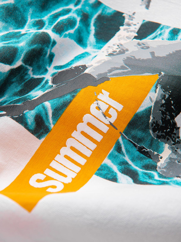 Ombre Clothing Pánske bavlnené tielko s potlačou Summer Vibe Ombre Oblečenie