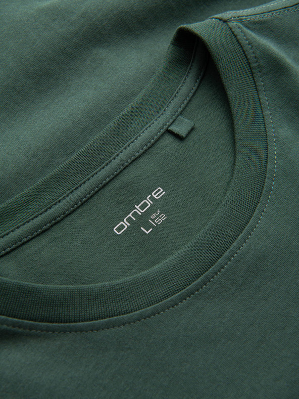 Ombre Clothing Pánske bavlnené tričko s potlačou Ombre Pocket Ombre Streetstyle Ombre oblečenie