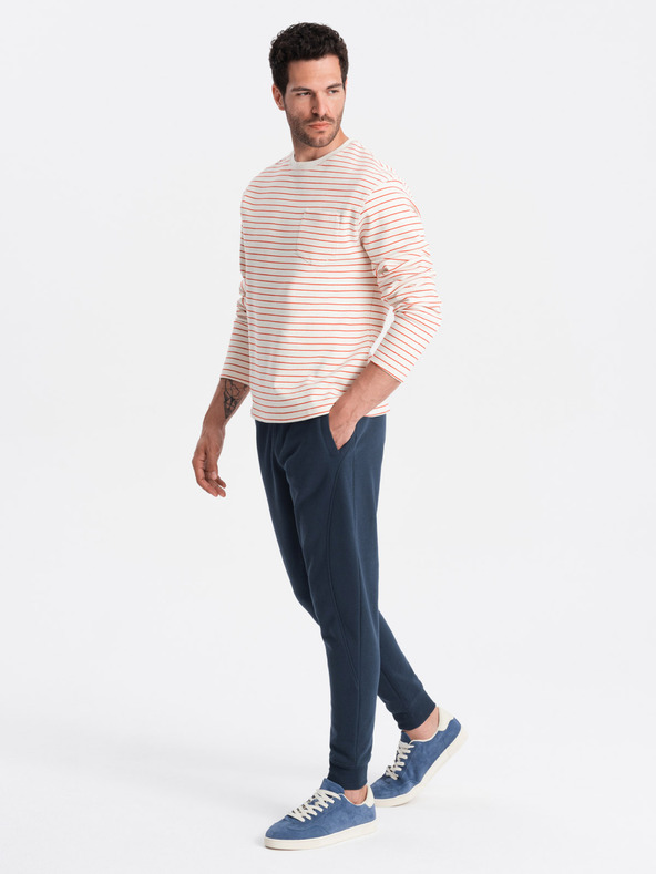 Ombre Clothing Pánske bavlnené tepláky BASIC Ombre Clothing