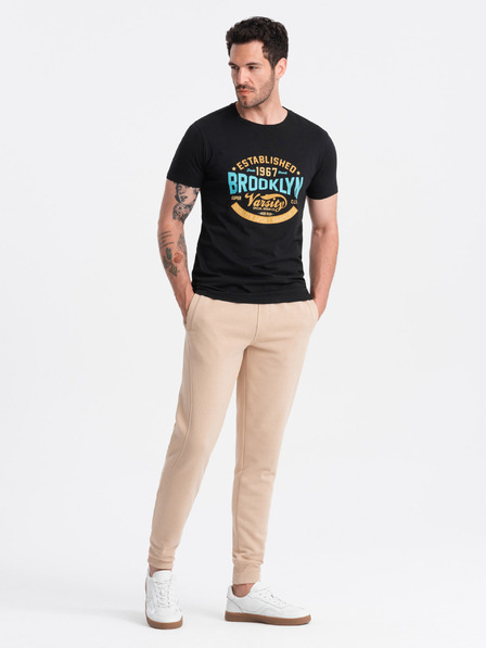 Ombre Clothing Pánske bavlnené tepláky BASIC joggers Ombre Clothing