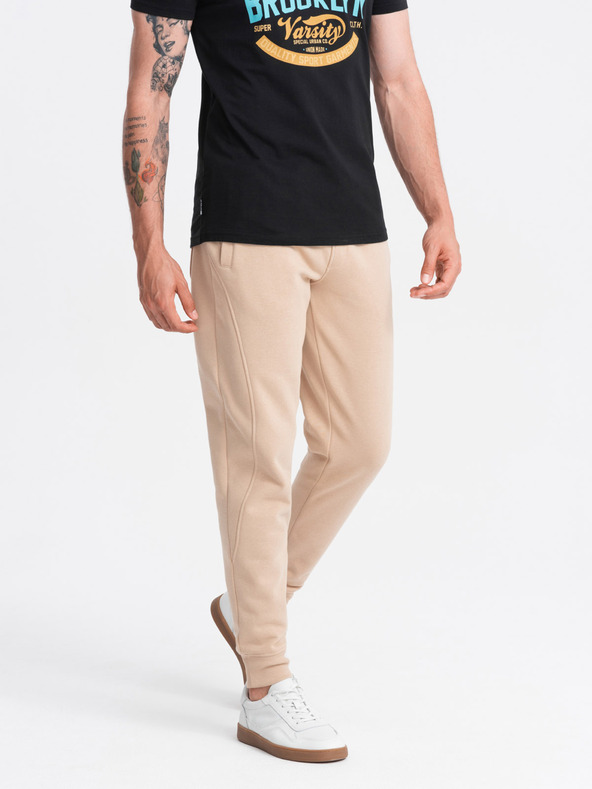 Ombre Clothing Pánske bavlnené tepláky BASIC joggers Ombre Clothing