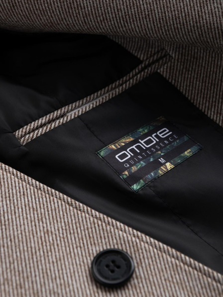 Ombre Clothing Pánsky jednoradový kabát Ombre Oblečenie