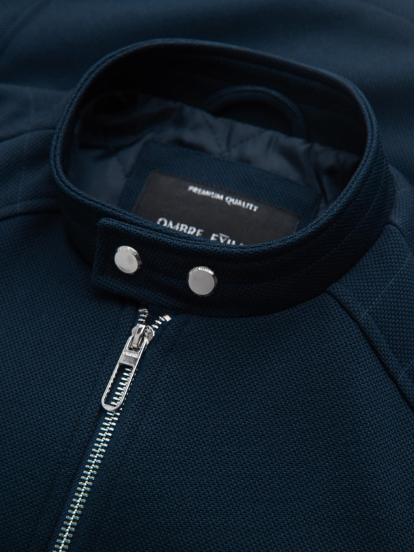 Ombre Clothing Pánska bunda so stojačikom a vreckami Ombre Clothing