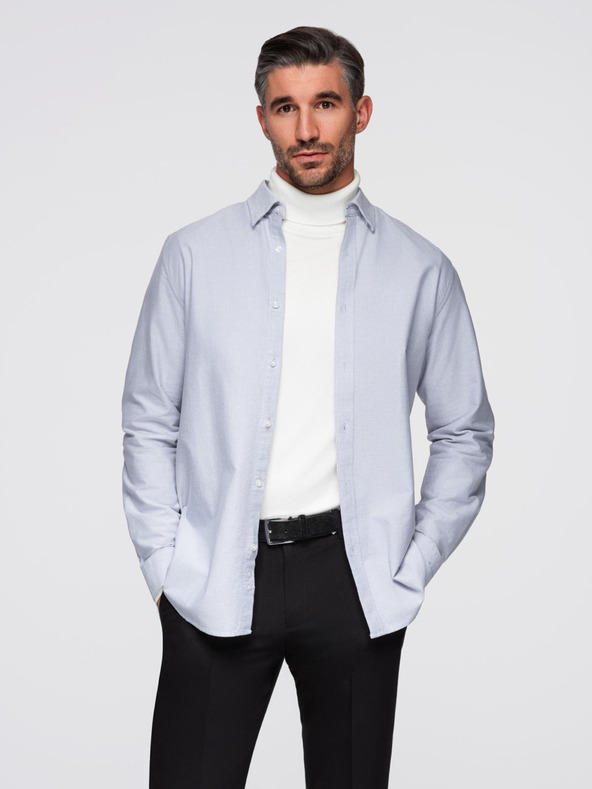 Ombre Clothing Pánska oxfordská košeľa Ombre Clothing V1 OM-SHOS-0172